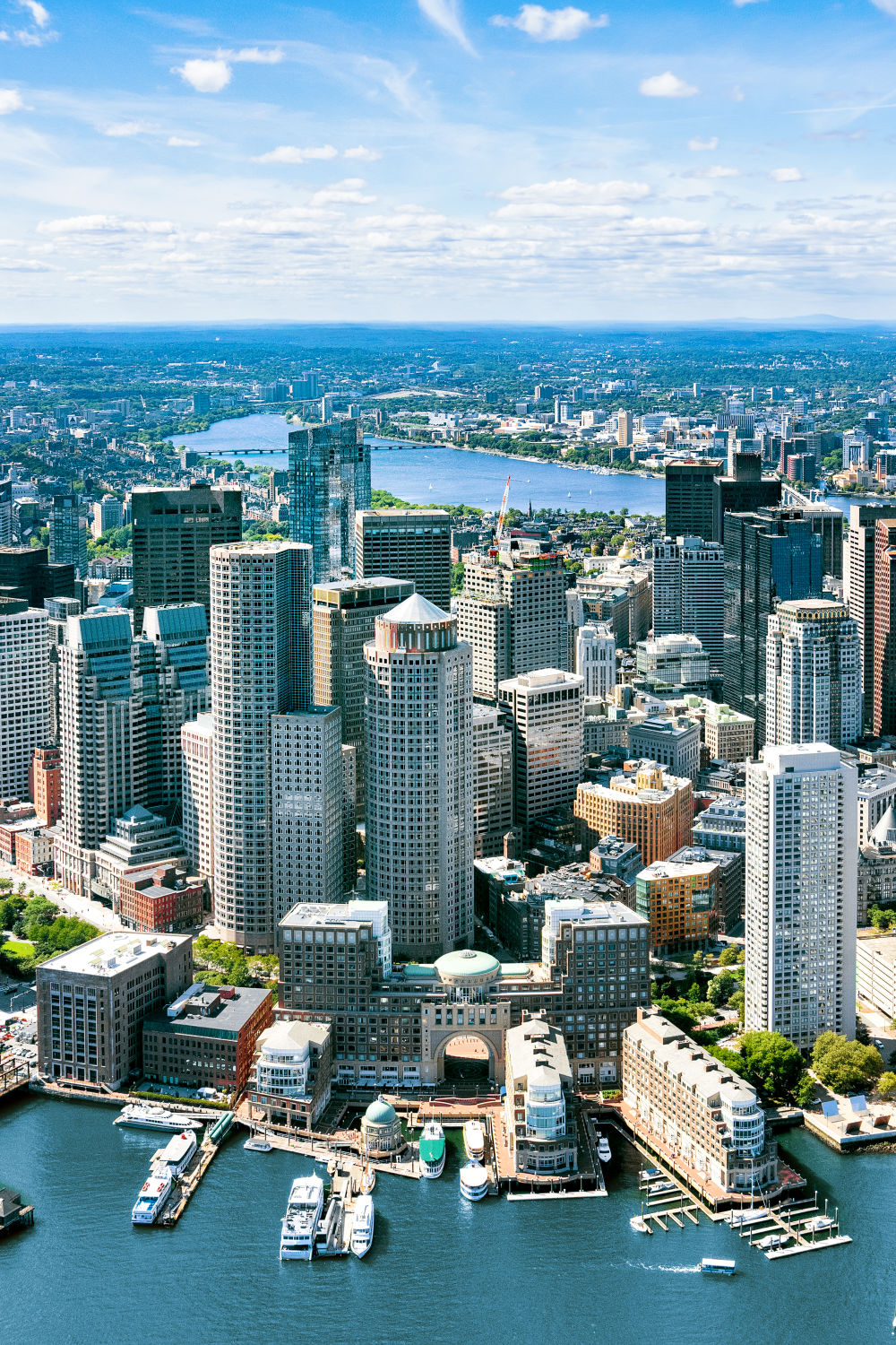 Boston Skyline Triptych