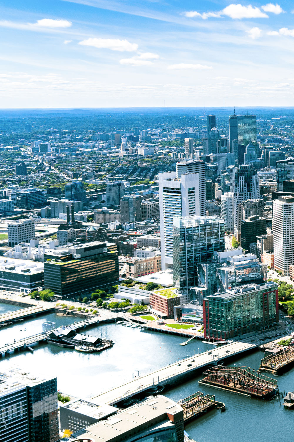 Boston Skyline Triptych