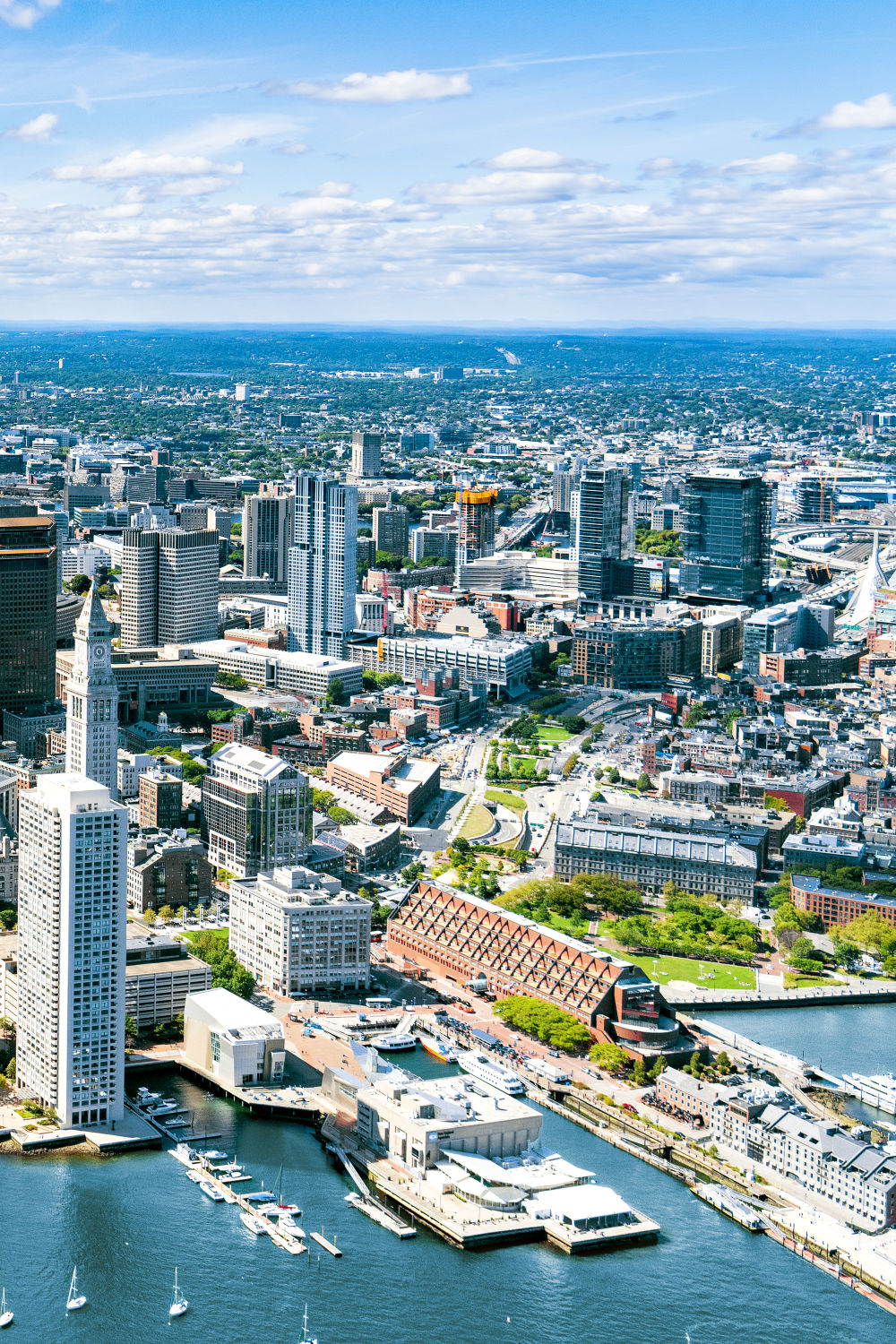 Boston Skyline Triptych