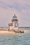 Brant Point Lighthouse Wreath Vertical, Nantucket