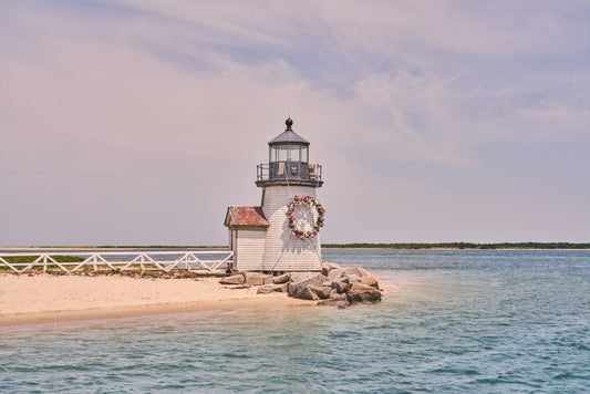 Product image for Brant Point Lighthouse Wreath, Nantucket