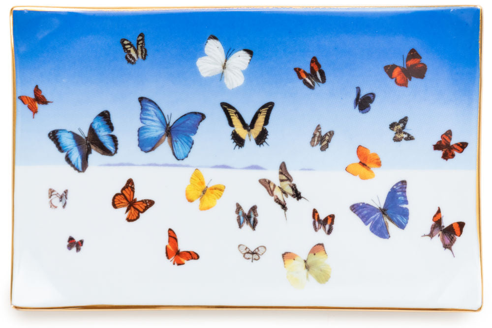 The Butterflies Porcelain Tray