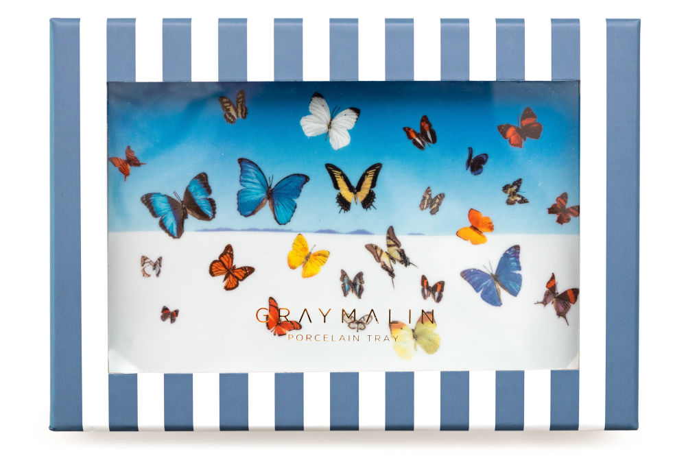 The Butterflies Porcelain Tray