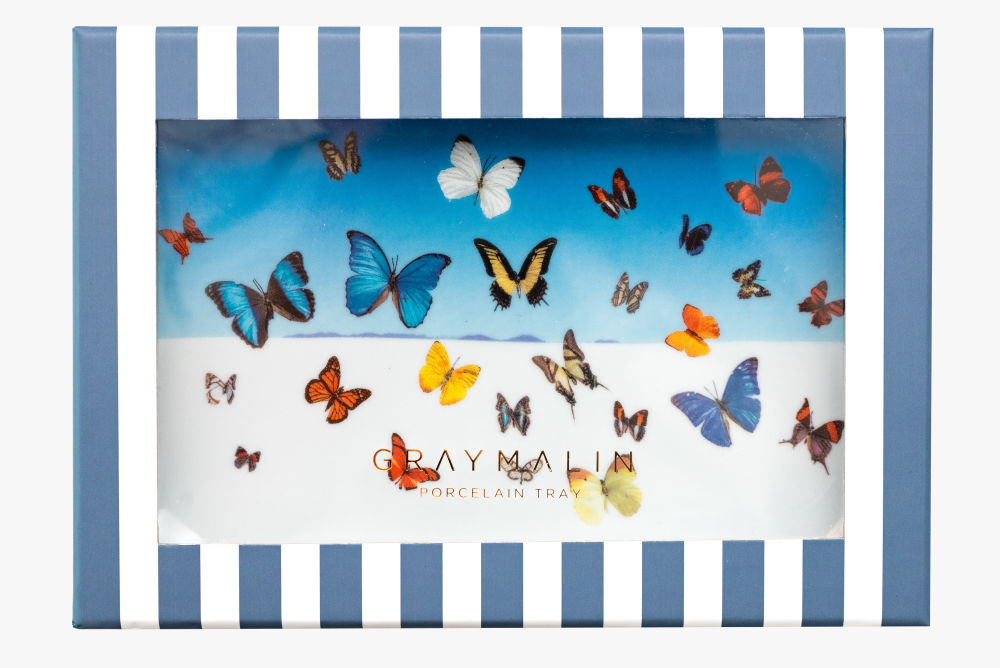 The Butterflies Porcelain Tray