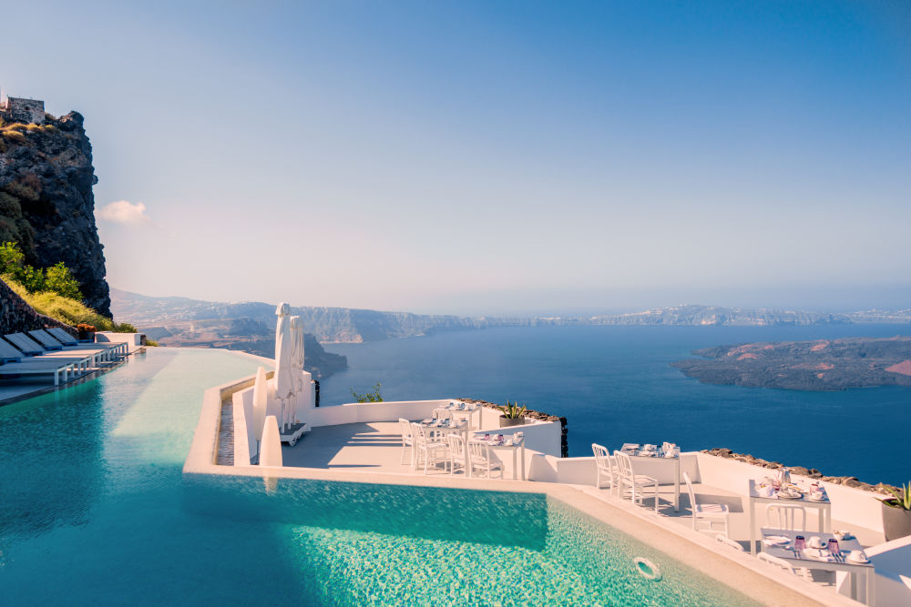 Grace Hotel Pool, Santorini, Greece