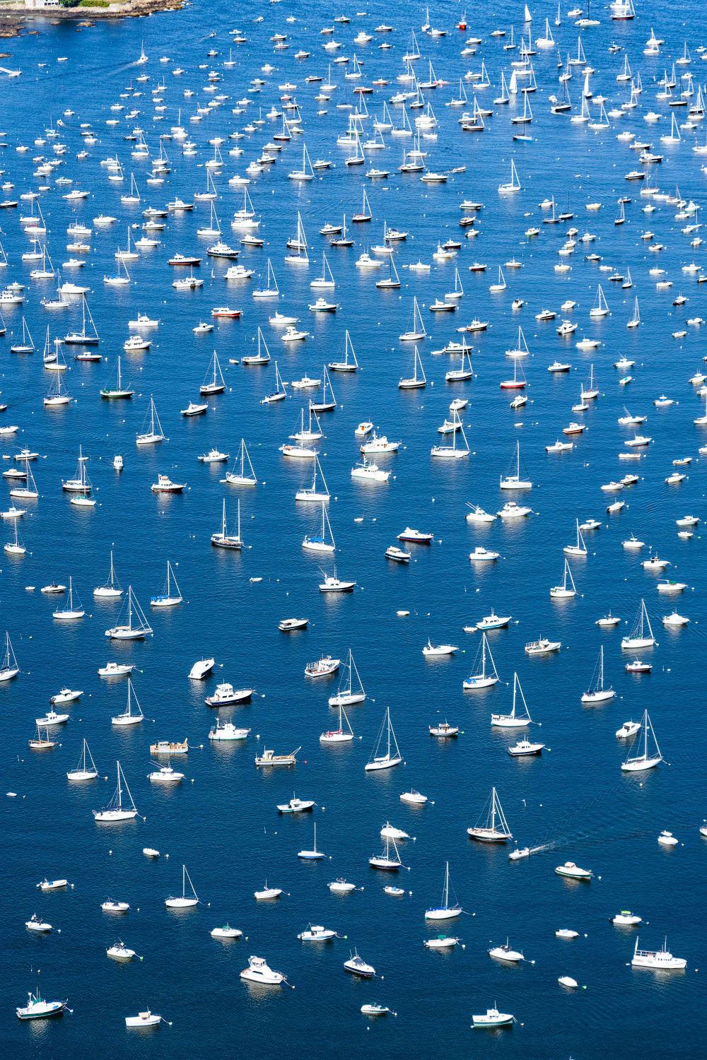 Harbor Boats Vertical, Marblehead