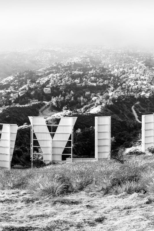 Hollywood Sign Triptych, Black and White