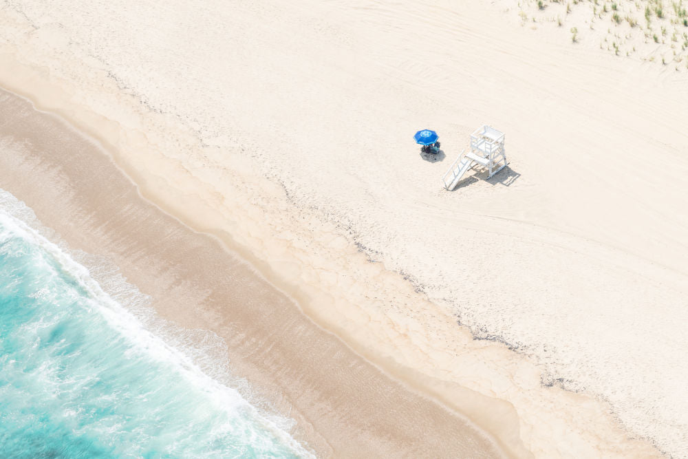 Photography by Gray Malin of Manasquan Beach Lifeguard, New Jersey