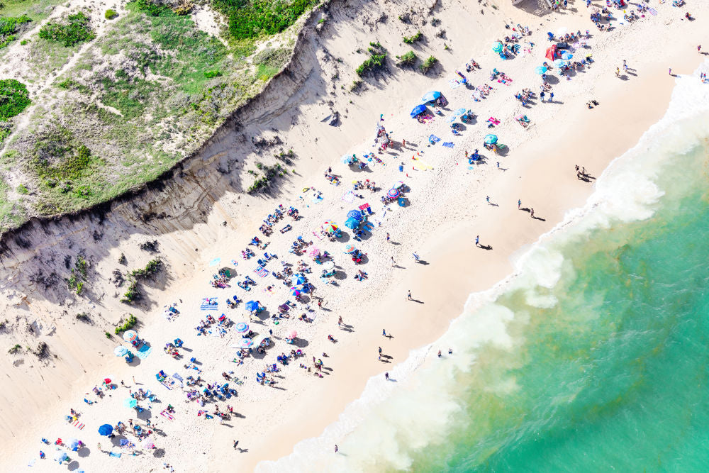 Photography by Gray Malin of Marconi Beach Sunbathers, Cape Cod