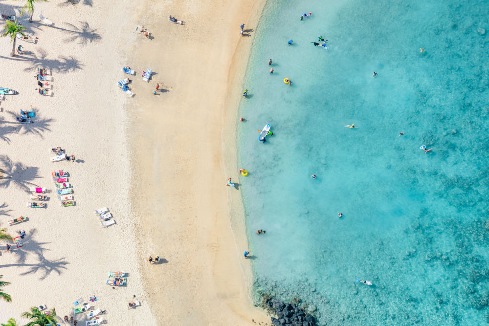 Mauna Lani Beach, Horizontal