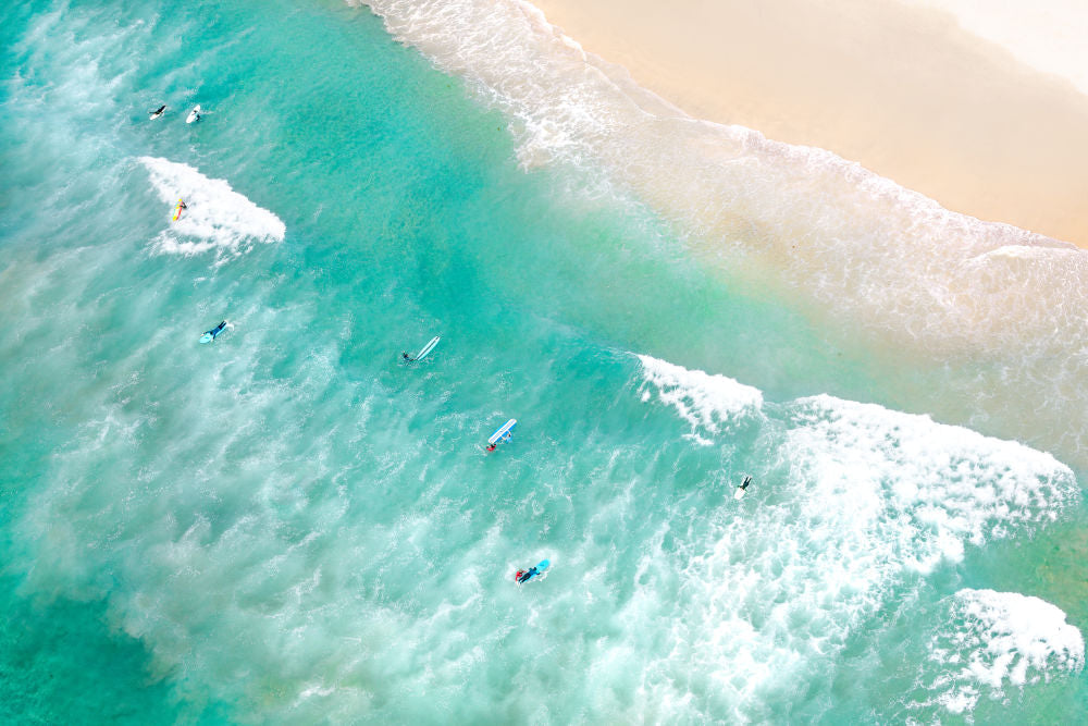 Photography by Gray Malin of Mission Beach Surfers