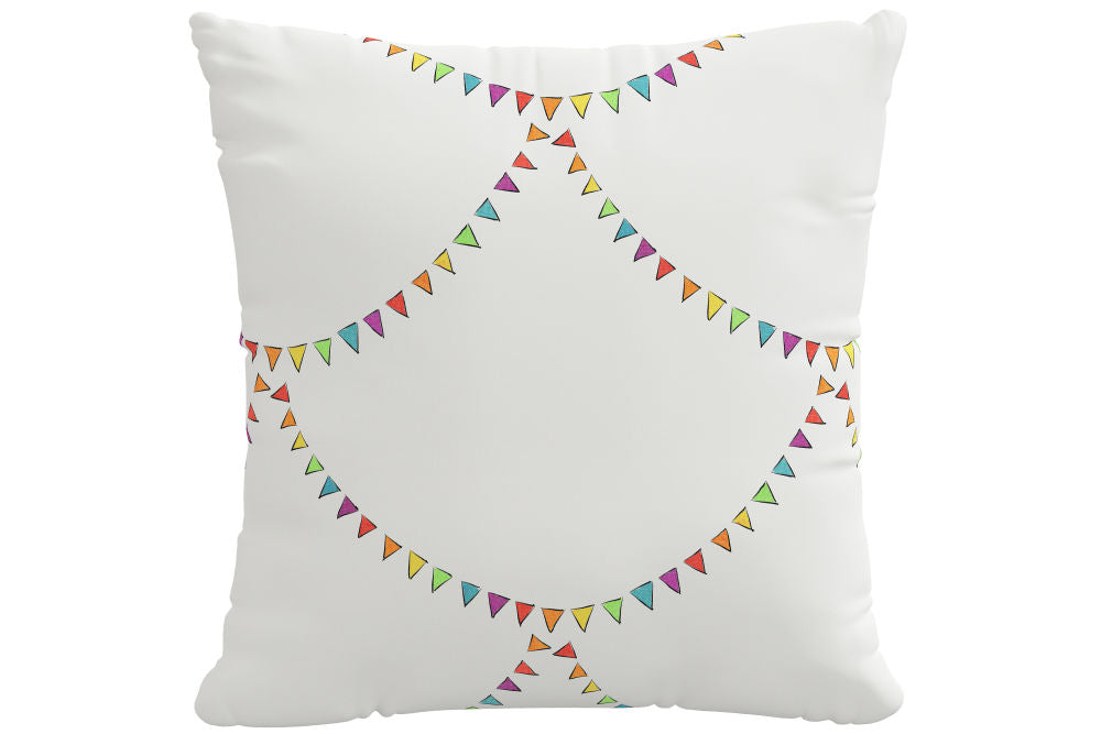 The Decorative Pillow, Bunting Scallop Multi