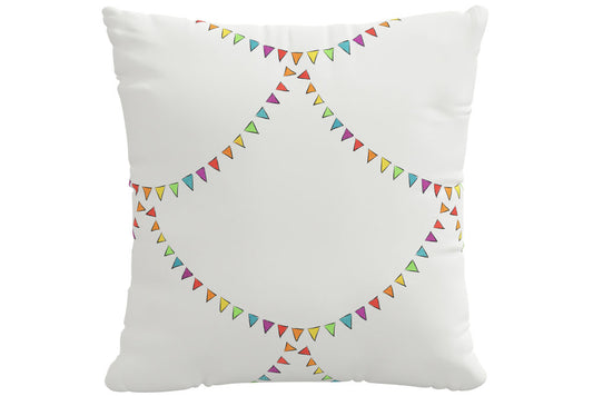 Product image for The Decorative Pillow, Bunting Scallop Multi