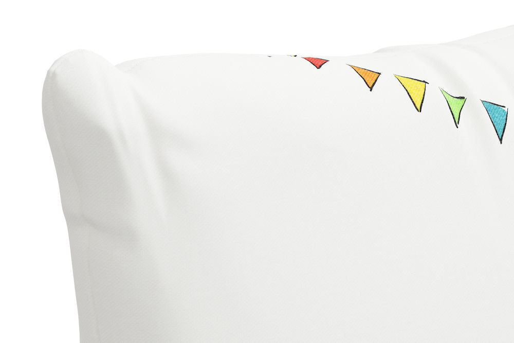 The Decorative Pillow, Bunting Scallop Multi