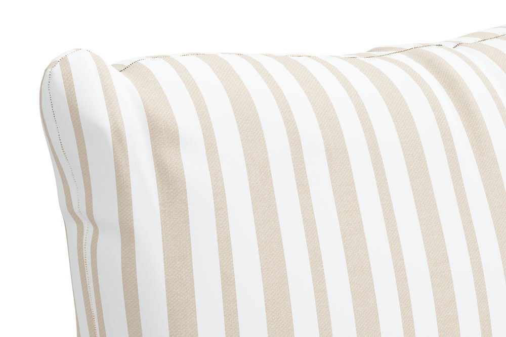 The Decorative Pillow, Camel Stripe Tan