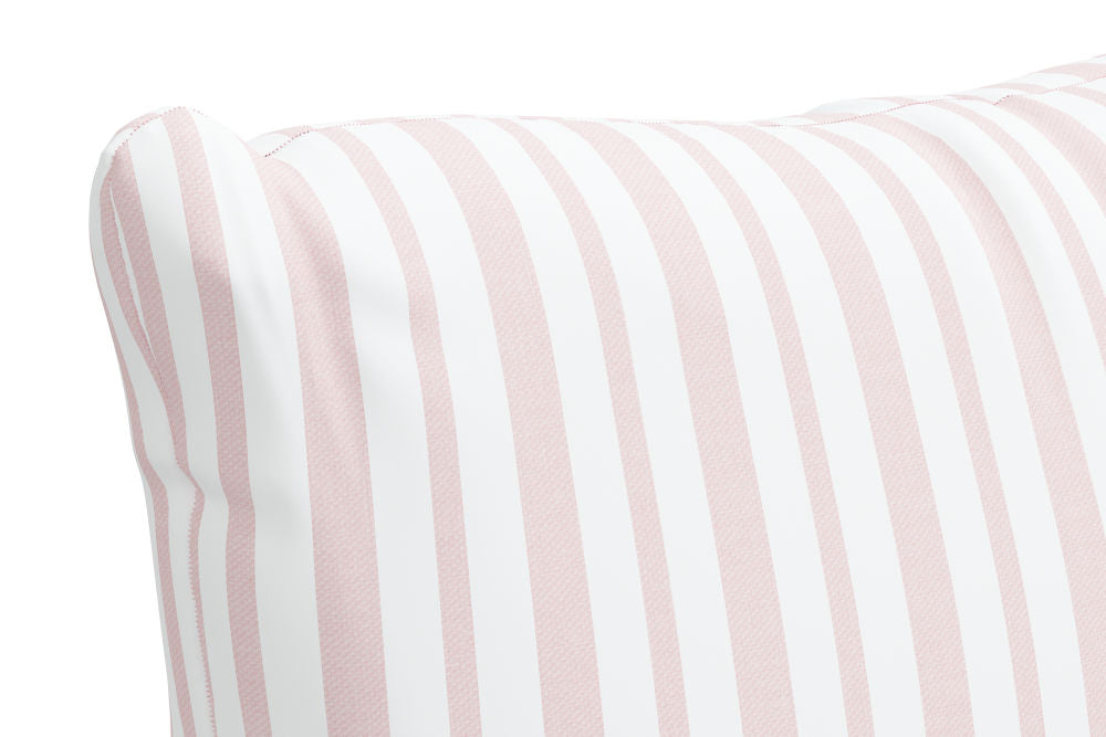 The Decorative Pillow, Flamingo Stripe Pink