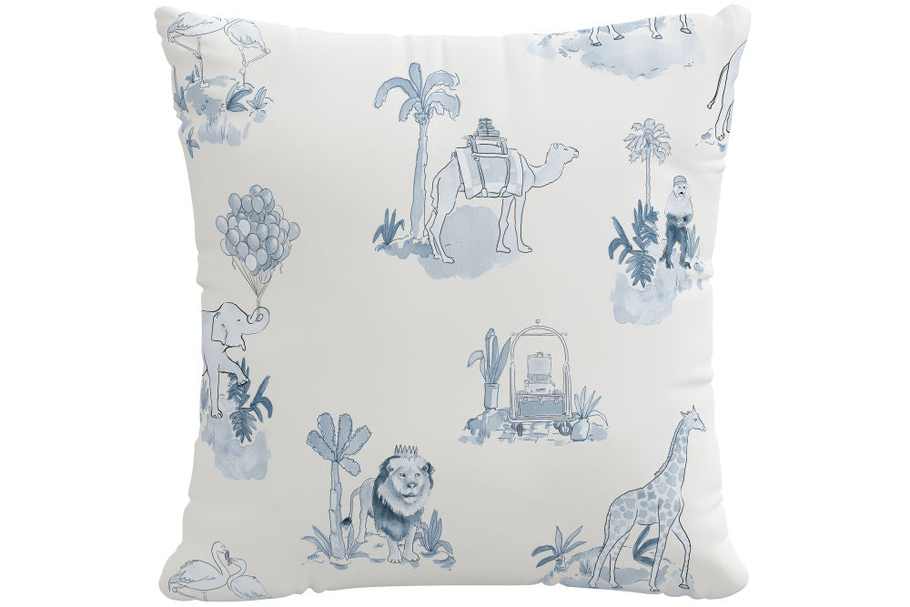 The Decorative Pillow, Toile Blue