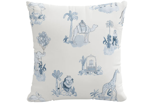 Product image for The Decorative Pillow, Toile Blue