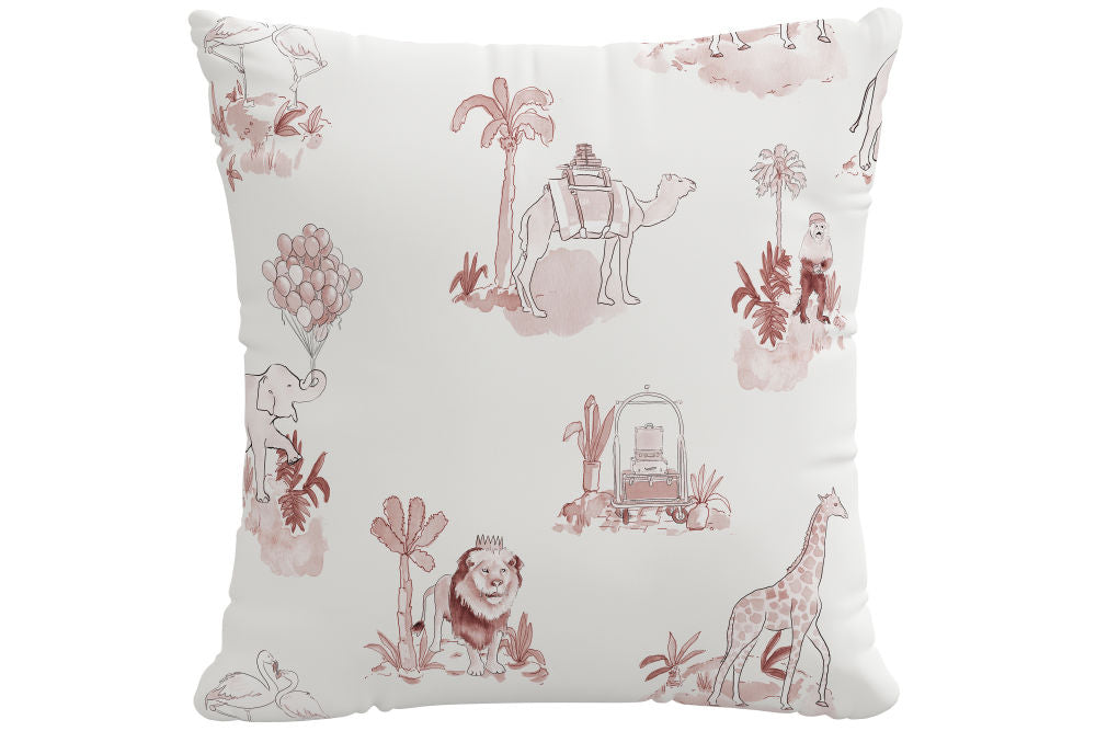 The Decorative Pillow, Toile Pink