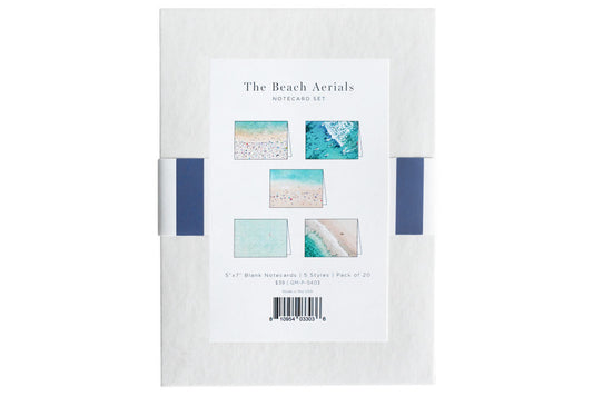 The Beach Aerials Notecard Set