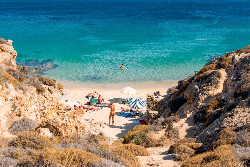 Nude Beach, Mykonos, Greece