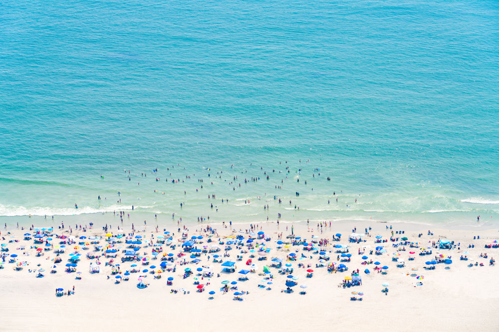 Ocean City Beach Crowd, New Jersey