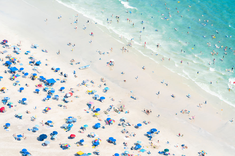 Photography by Gray Malin of Ocean City Beachgoers, New Jersey