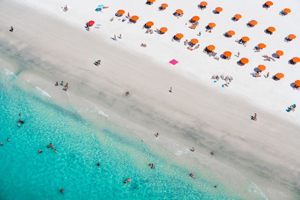 Orange Umbrellas, Clearwater, Florida