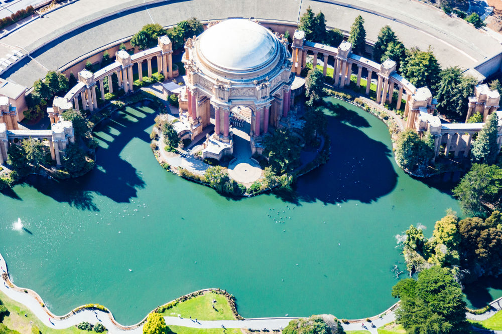 Photography by Gray Malin of Palace of Fine Arts, San Francisco