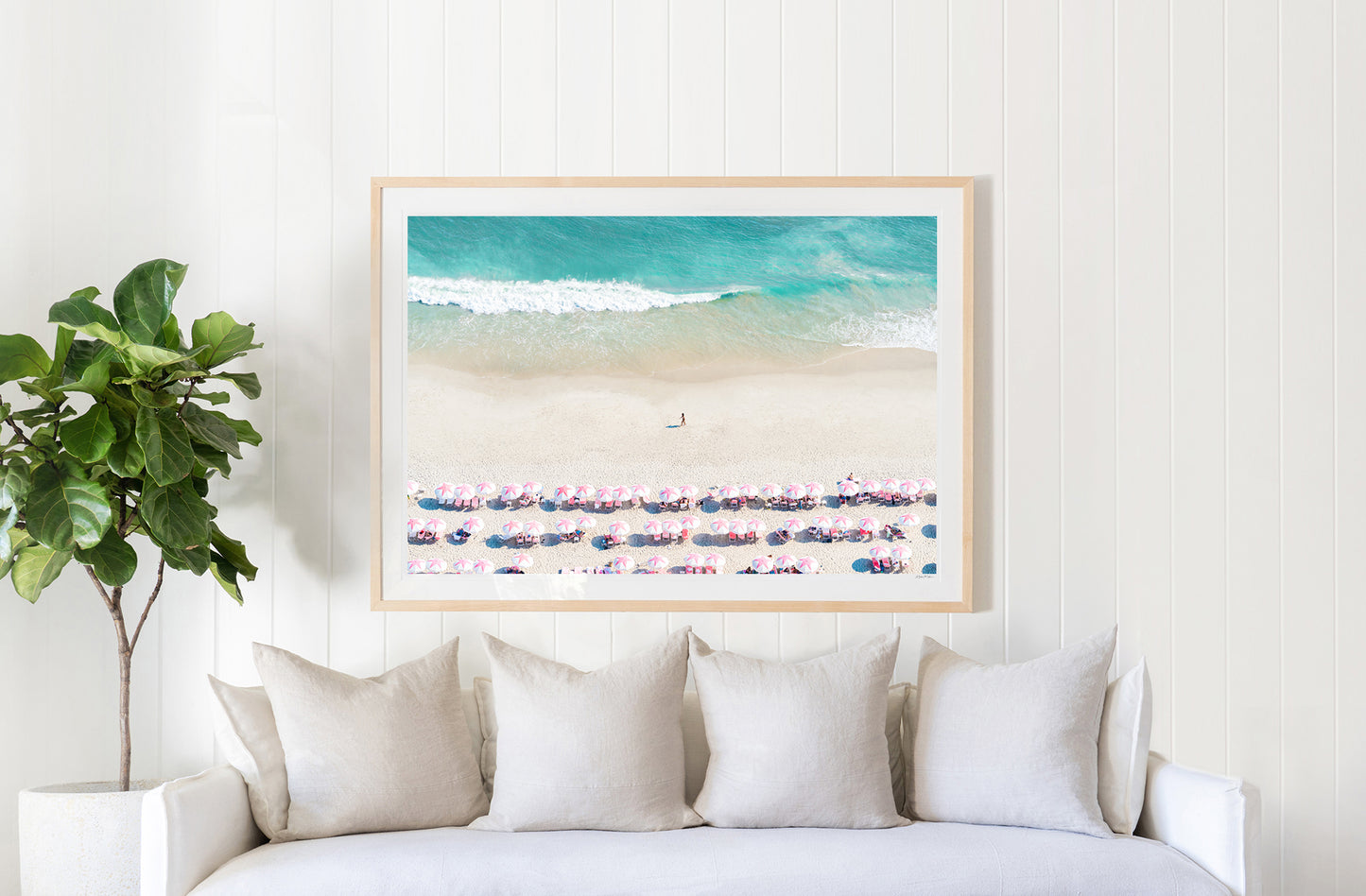 Pink and White Umbrellas, Cape May, New Jersey