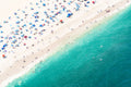 Point Pleasant Blue and White Striped Umbrellas, New Jersey