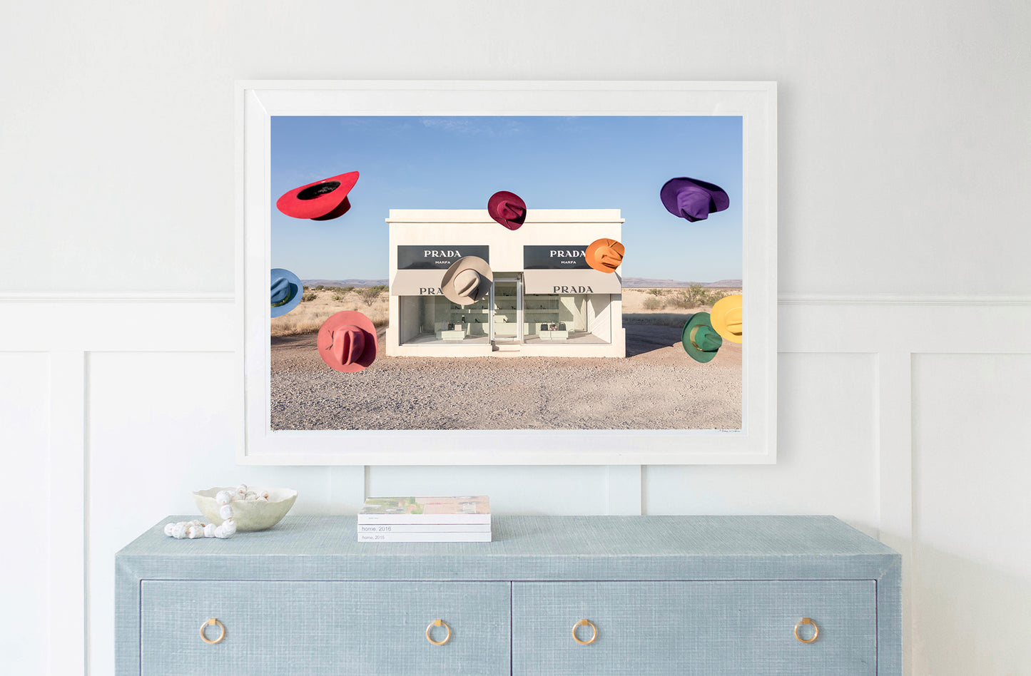 Rainbow Cowboy Hats I, Prada Marfa