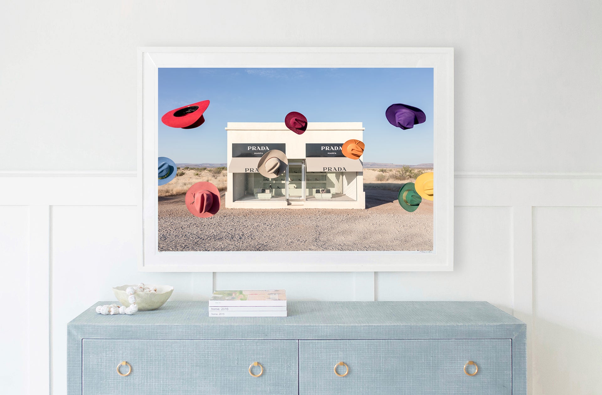 Rainbow Cowboy Hats I, Prada Marfa