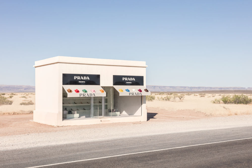 Rainbow Cowboy Hats III, Prada Marfa