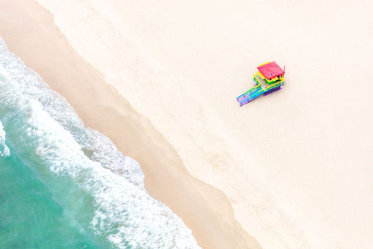 Product image for Rainbow Lifeguard Stand, Venice Beach