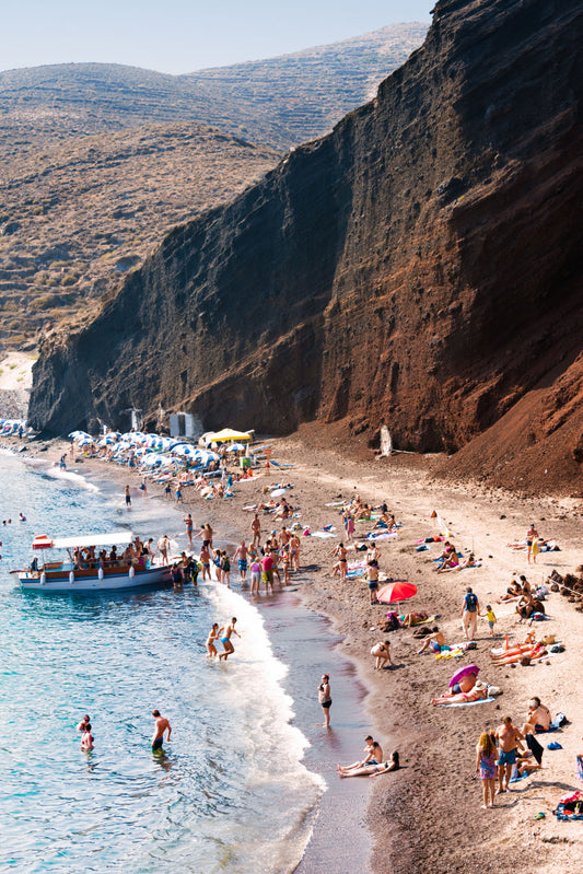 Red Beach Vertical, Santorini, Greece