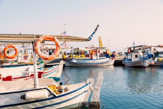 Product image for Santorini Fishing Boats, Greece