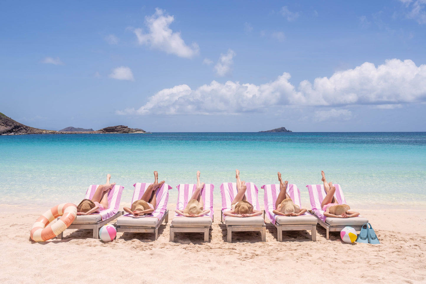 Sunbathing Beauties, St. Barths