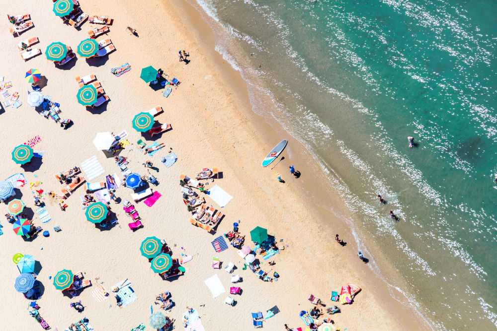 Sunset Beach Umbrellas, Shelter Island