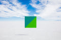 Teal and Green Square