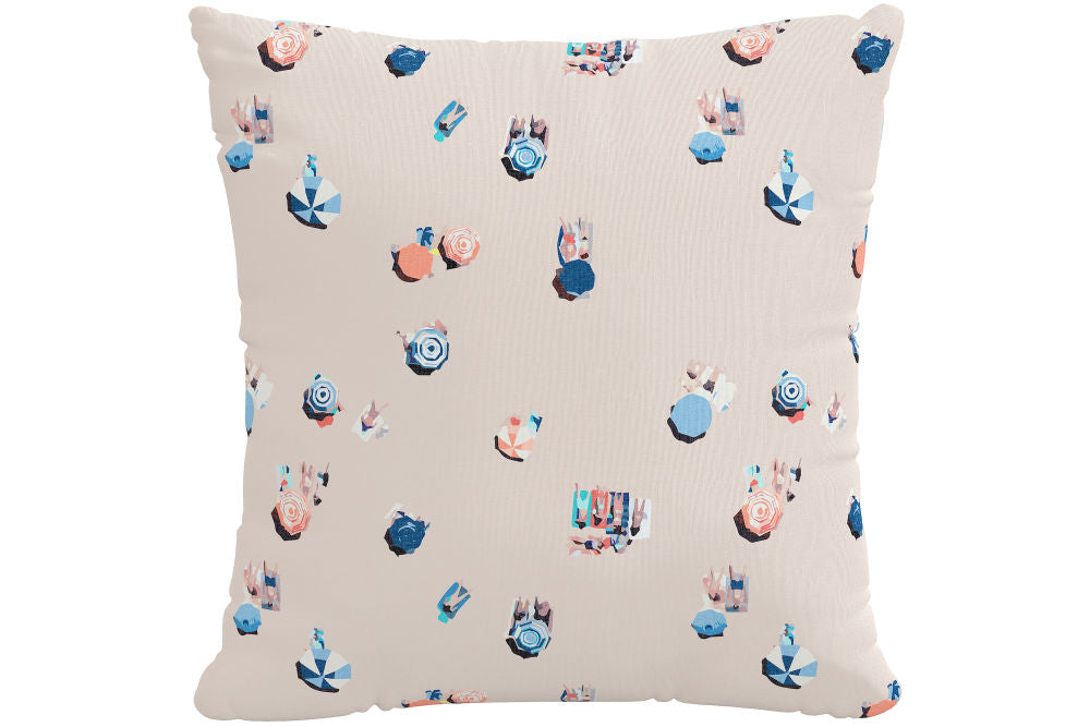 The Beach Scene Pillow, Multi