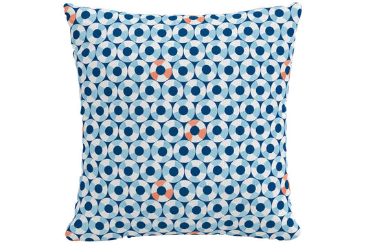 The Pool Floats Pillow, Blue