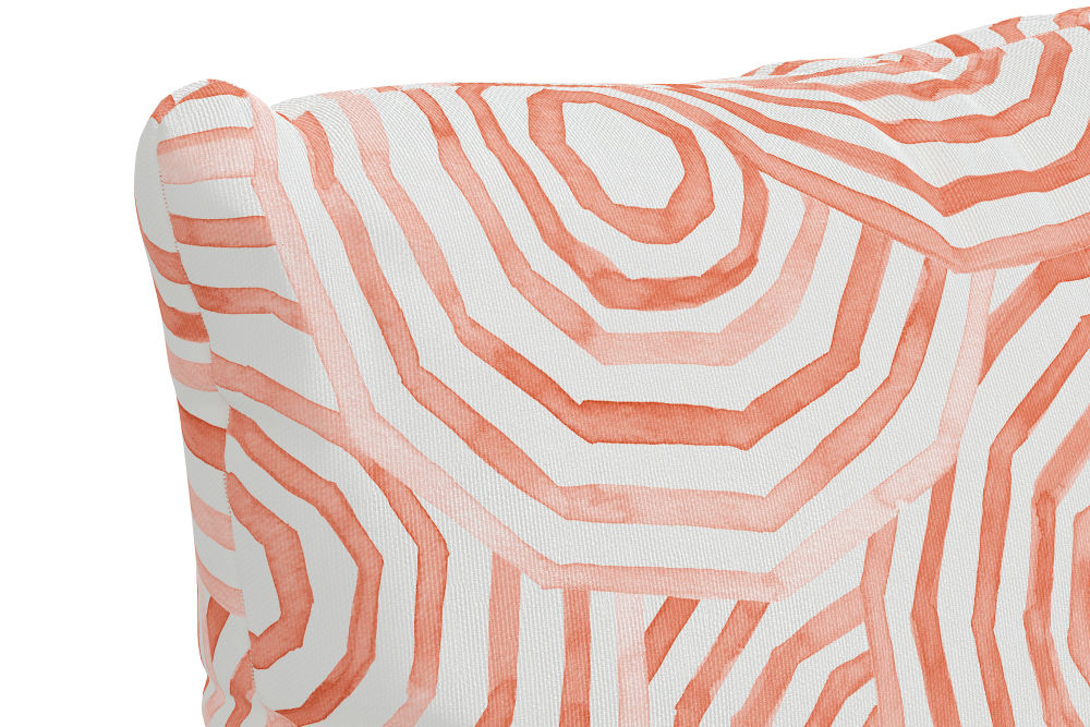 The Umbrella Swirl Pillow, Coral