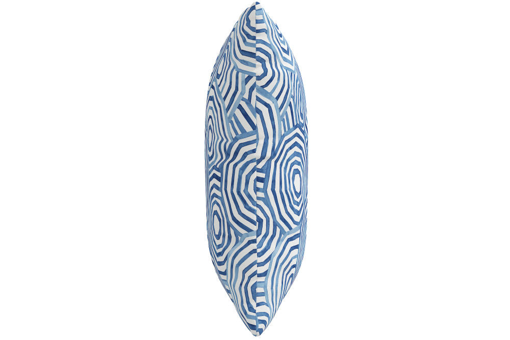 The Umbrella Swirl Pillow, Navy