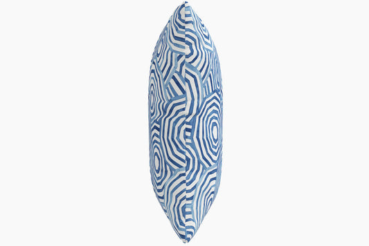 Product image for The Umbrella Swirl Pillow, Navy