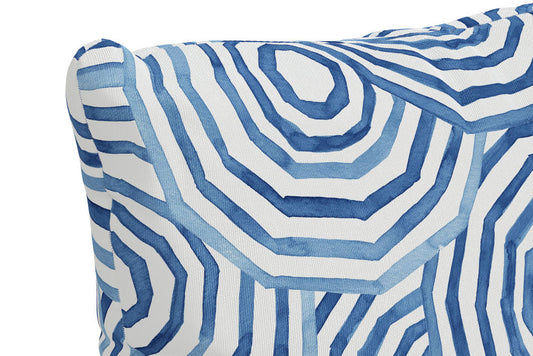 The Umbrella Swirl Pillow, Navy