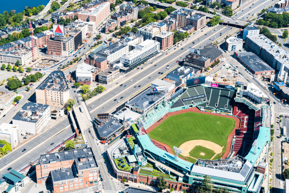 Photography by Gray Malin of The Baseball Field, Boston