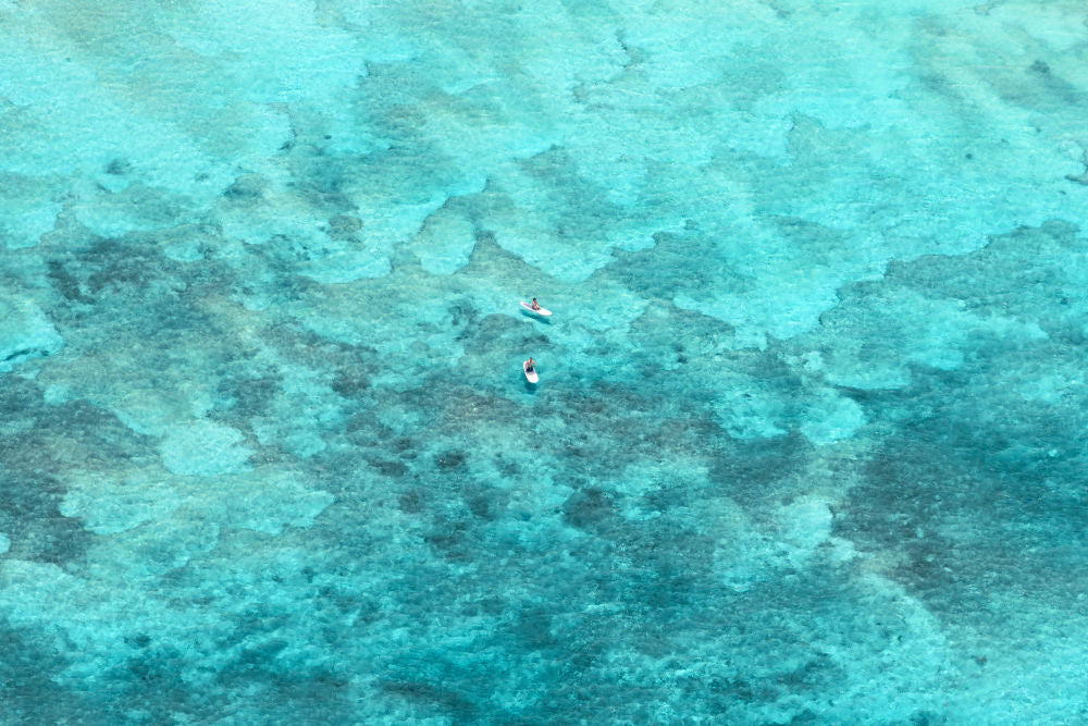 Photography by Gray Malin of The Paddle Boarders, St. Barths