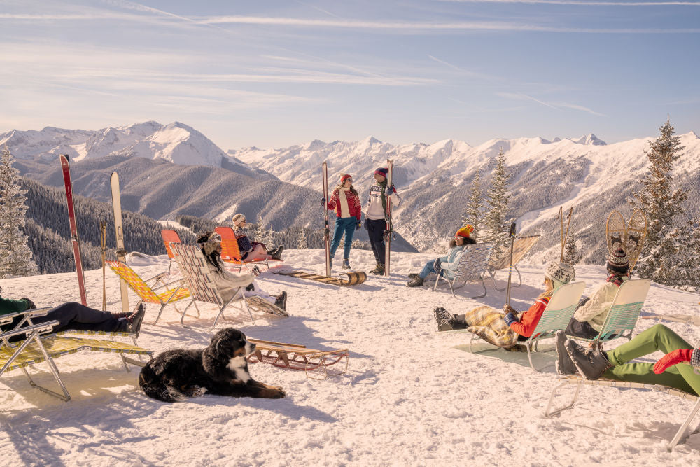 Photography by Gray Malin of The Sun Loungers, Aspen Mountain