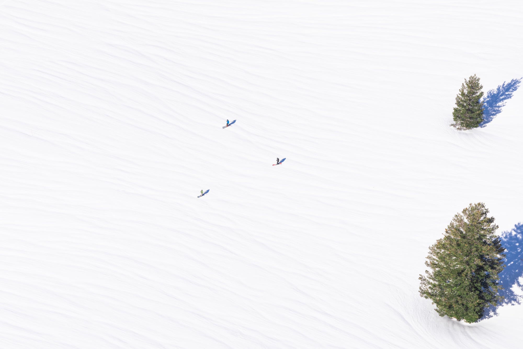 Three Skiers, Homewood Mountain, Lake Tahoe